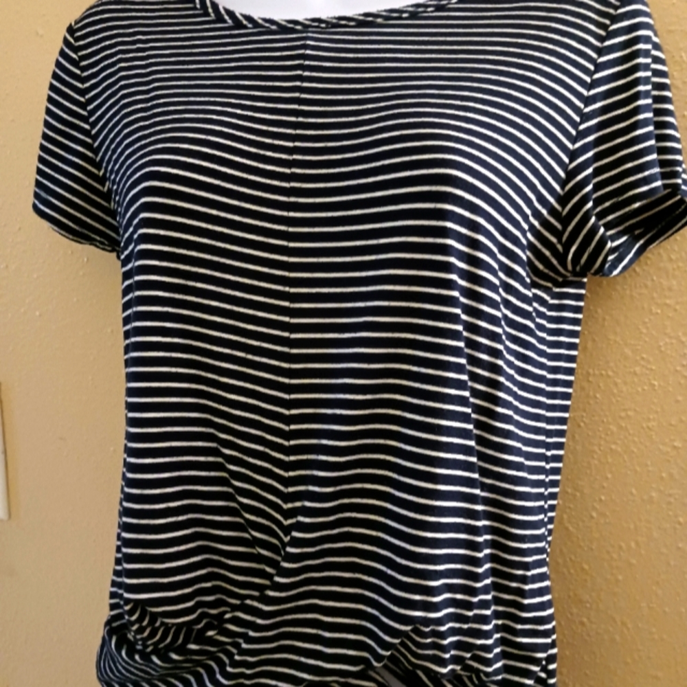 Striped blue top